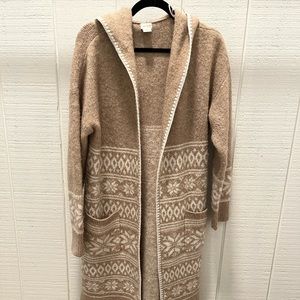 Soft long sweater cardigan